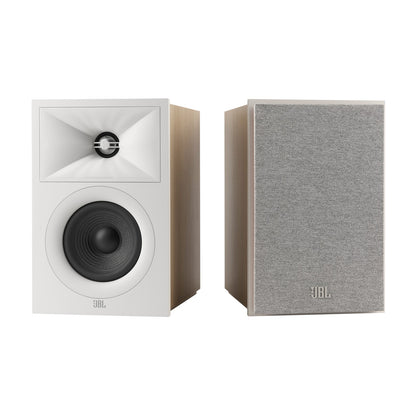 Product Image of the JBL Stage 240B Bookshelf Speakers in Latte/White