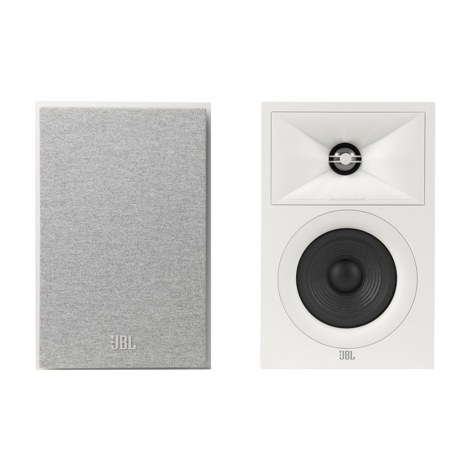 Product Image of the JBL Stage 240B Bookshelf Speakers in Latte/White