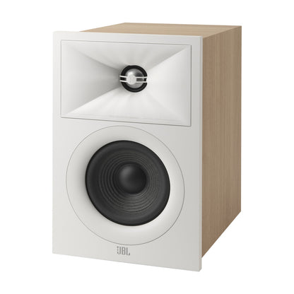 Product Image of the JBL Stage 240B Bookshelf Speakers in Latte/White