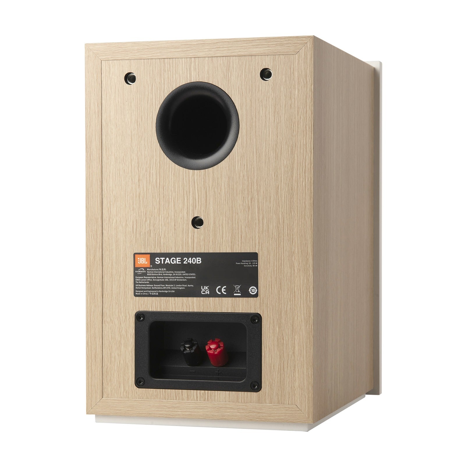 Product Image of the JBL Stage 240B Bookshelf Speakers in Latte/White