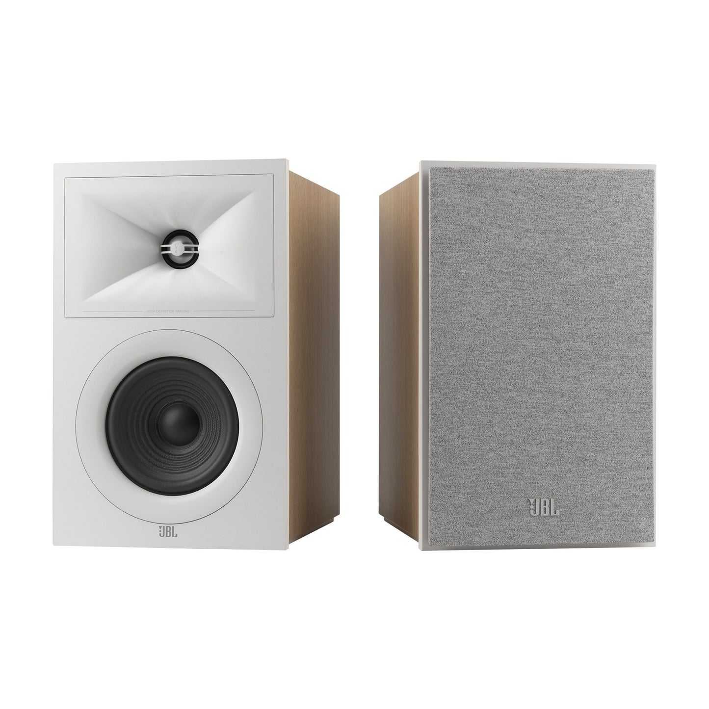 Product Image of the JBL Stage 250B Bookshelf Speakers in Latte/White