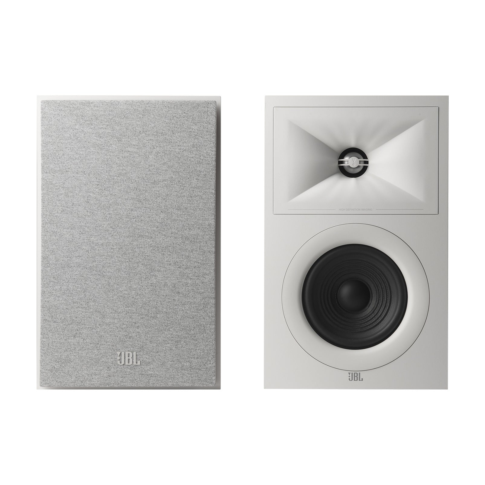 Product Image of the JBL Stage 250B Bookshelf Speakers in Latte/White
