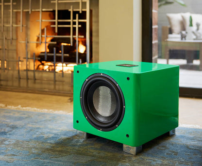 Lifestyle image of the REL T/9x Subwoofer in Green With Envy