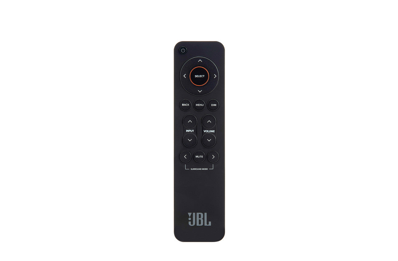 Product Image of the JBL MA310 AV Receiver Remote in black