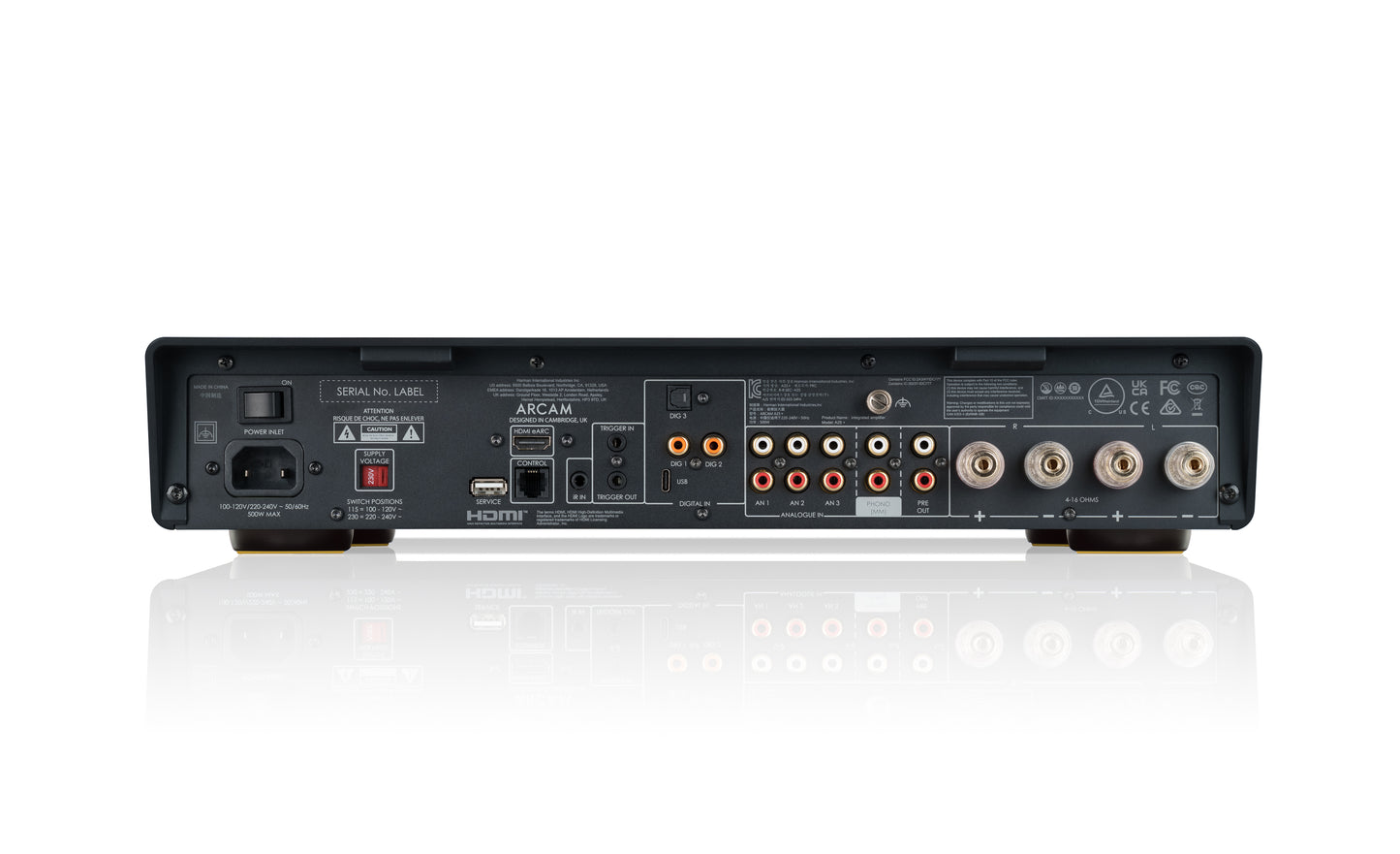 Product Image of the Arcam A25+ Integrated Amplifier Rear Panel