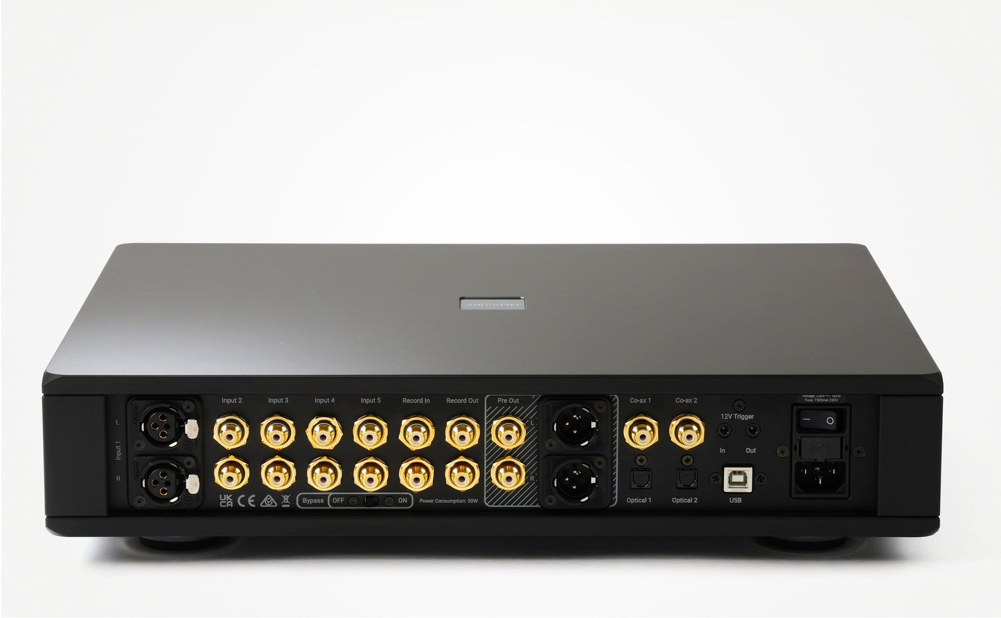 Product Image of a Rega Mercury Preamplifier rear panel