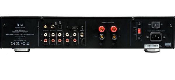 Product Image of the Musical Fidelity B1xi Integrated Amplifier Rear Panel