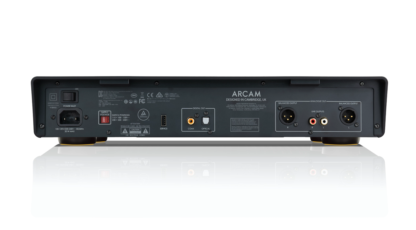 Product Image of the Arcam CD25 CD Player Rear Panel