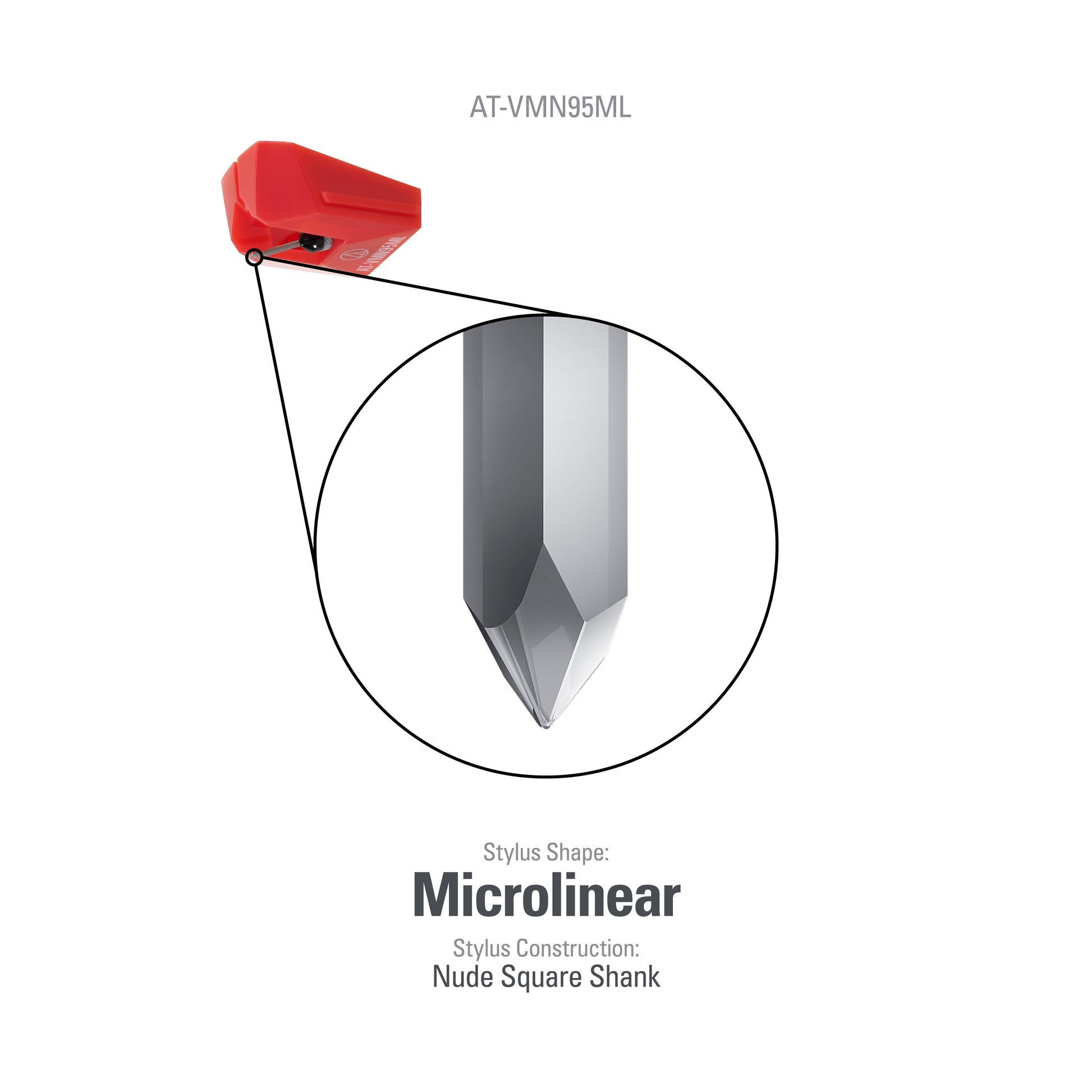 Product Image for the Audio Technica AT-VMN95ML Moving Magnet Stylus
