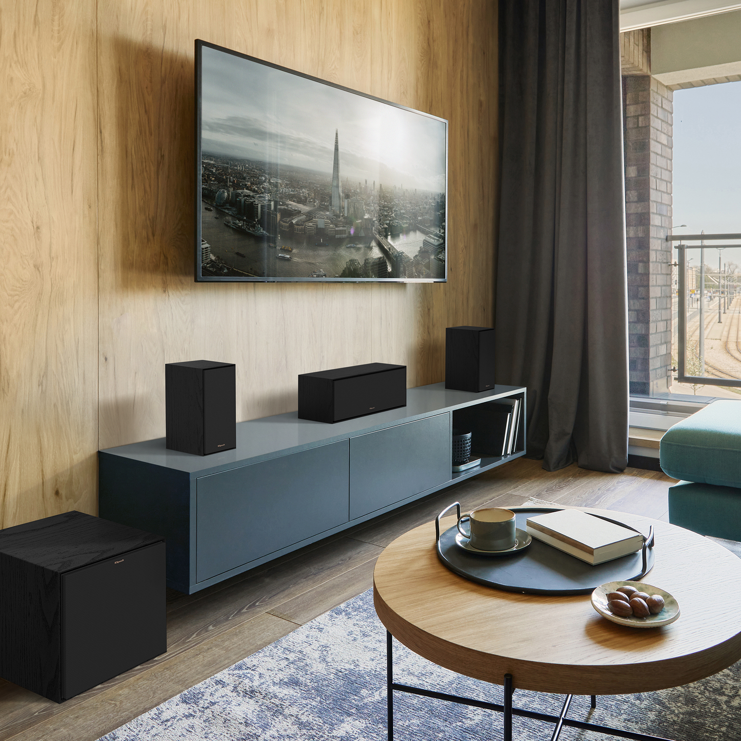 Lifestyle Image for the Klipsch R-40M Bookshelf Speakers