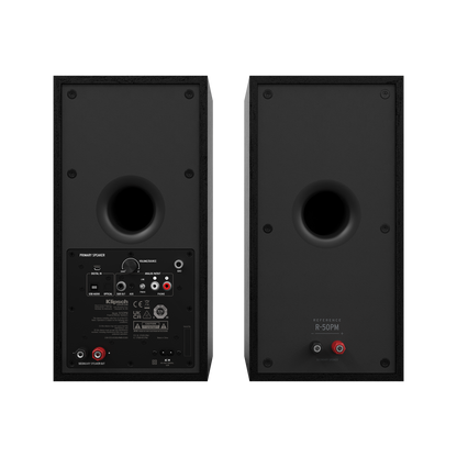 Product Image of the Klipsch R-50PM Powered Bookshelf Speakers Rear Panel