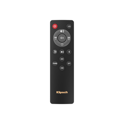 Product Image of the Klipsch R-50PM Powered Bookshelf Speakers Remote