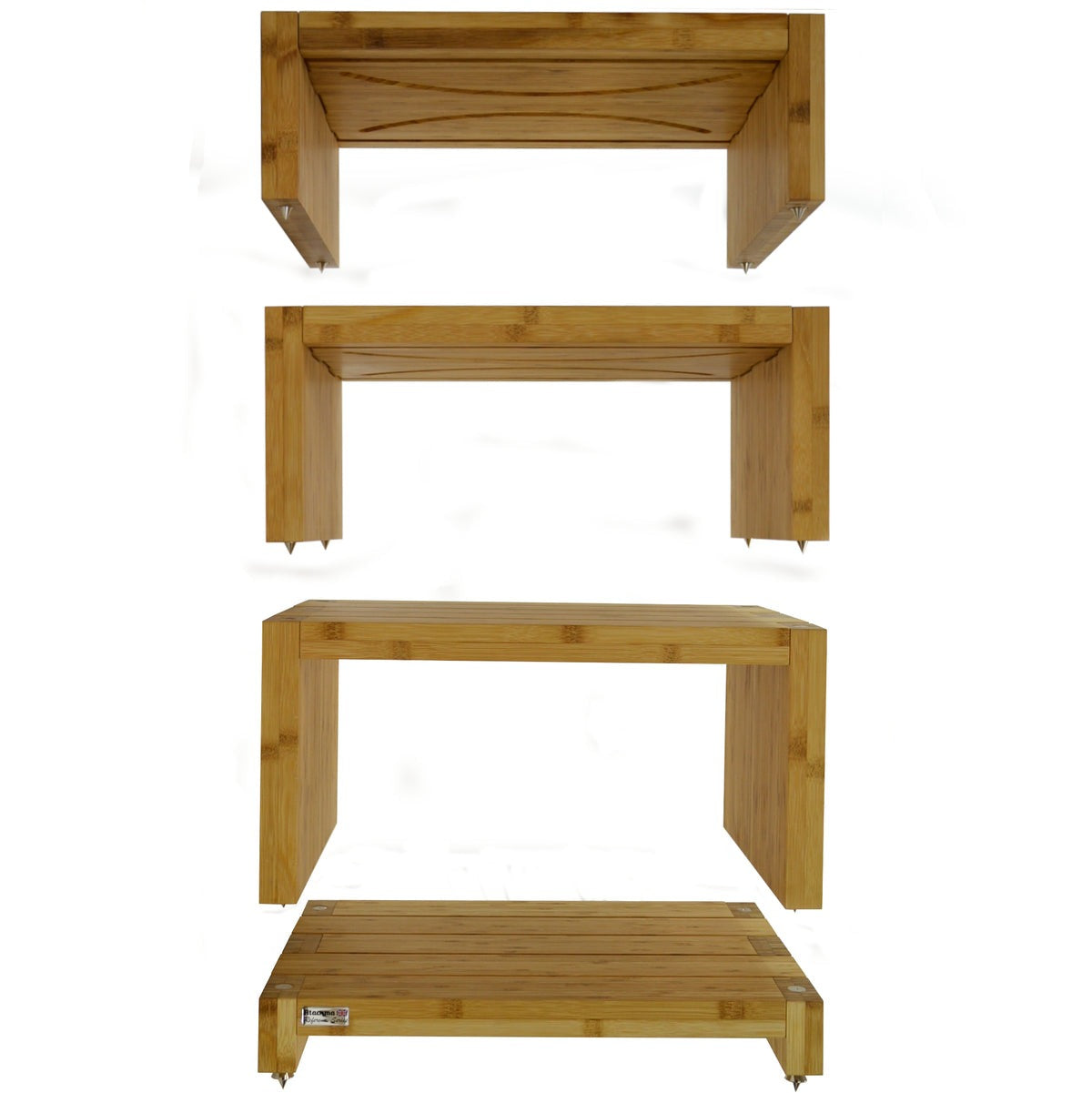 Product Image of the 4 tier Atacama Elite Eco 24 Hi-Fi Rack in Natural Bamboo