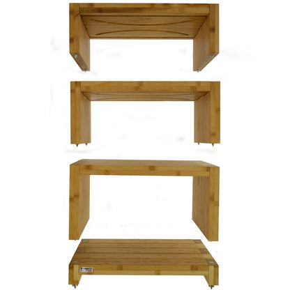 Product Image of the 4 tier Atacama Elite Eco 24 Hi-Fi Rack in Natural Bamboo