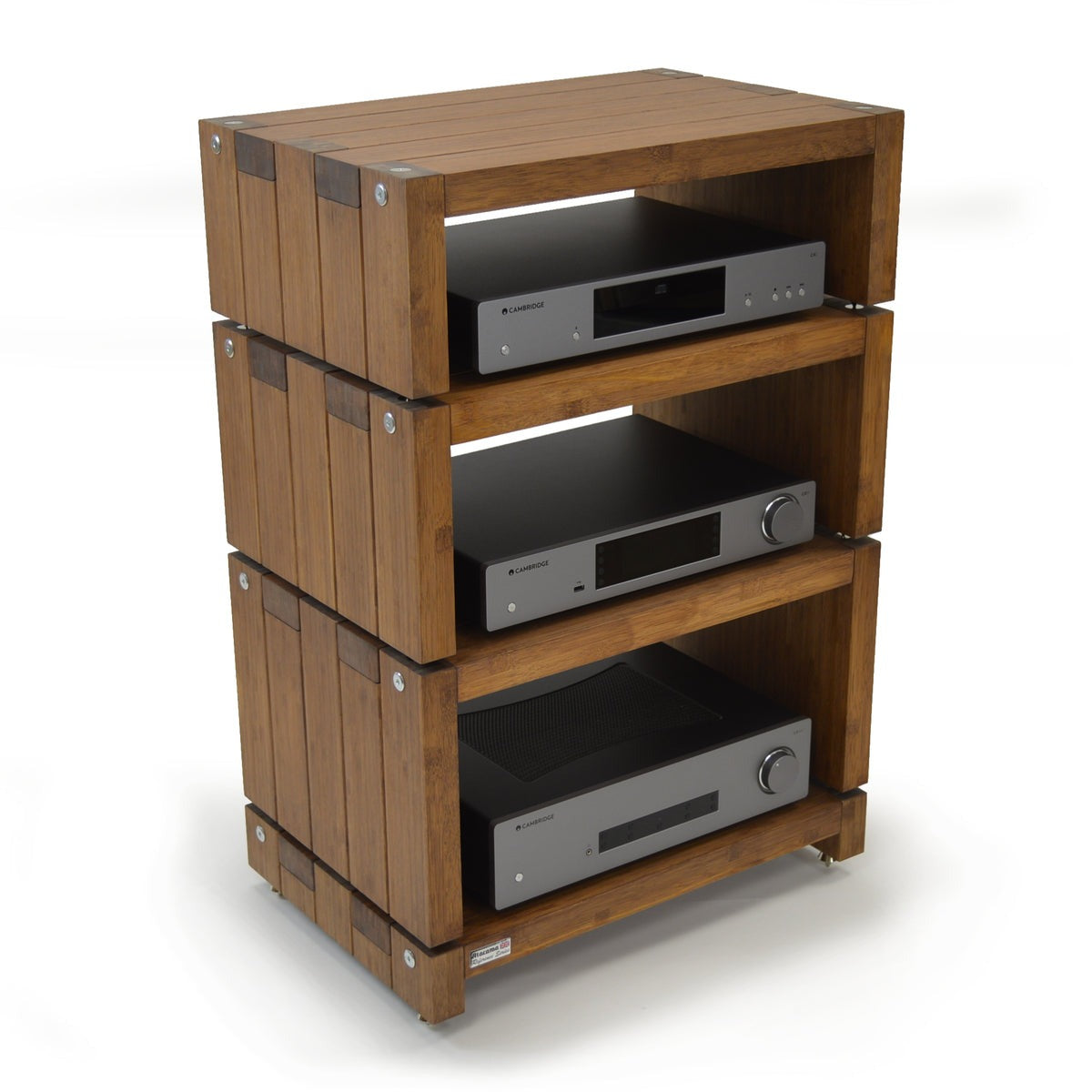 Product Image of the 4 tier Atacama Elite Eco 24 Hi-Fi Rack in Dark Bamboo