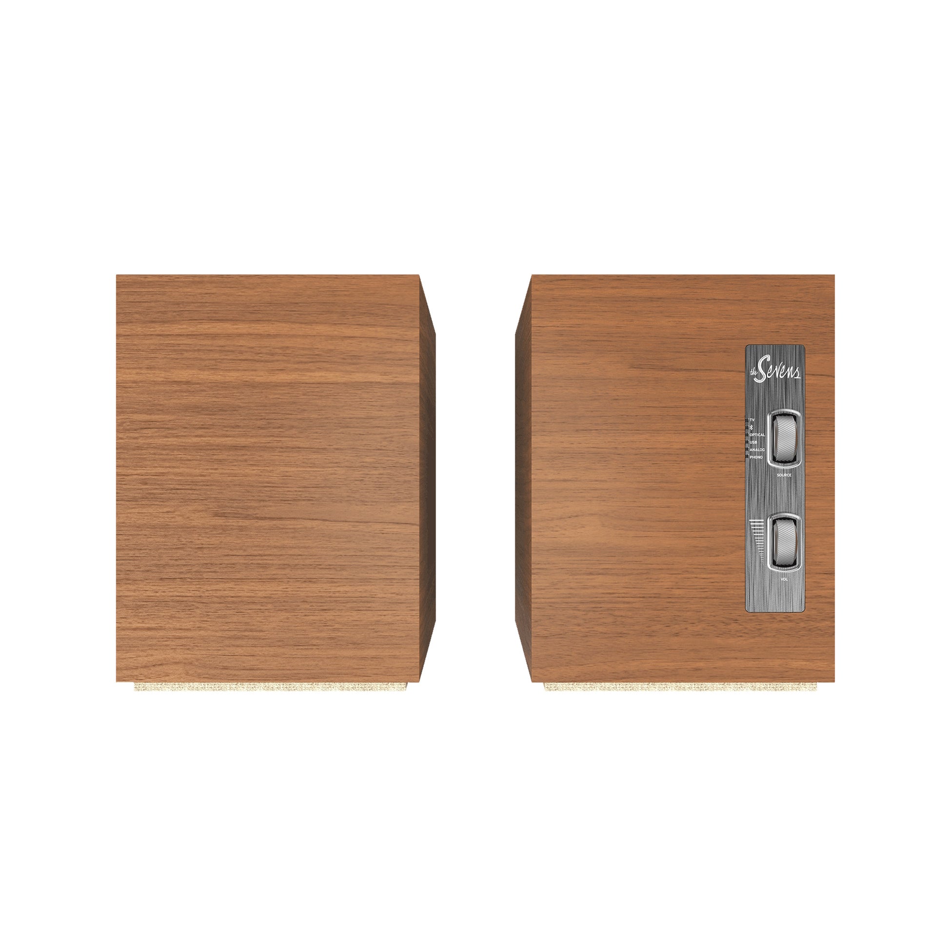 Product Image of the Klipsch The Sevens Powered Bookshelf Speakers in Walnut
