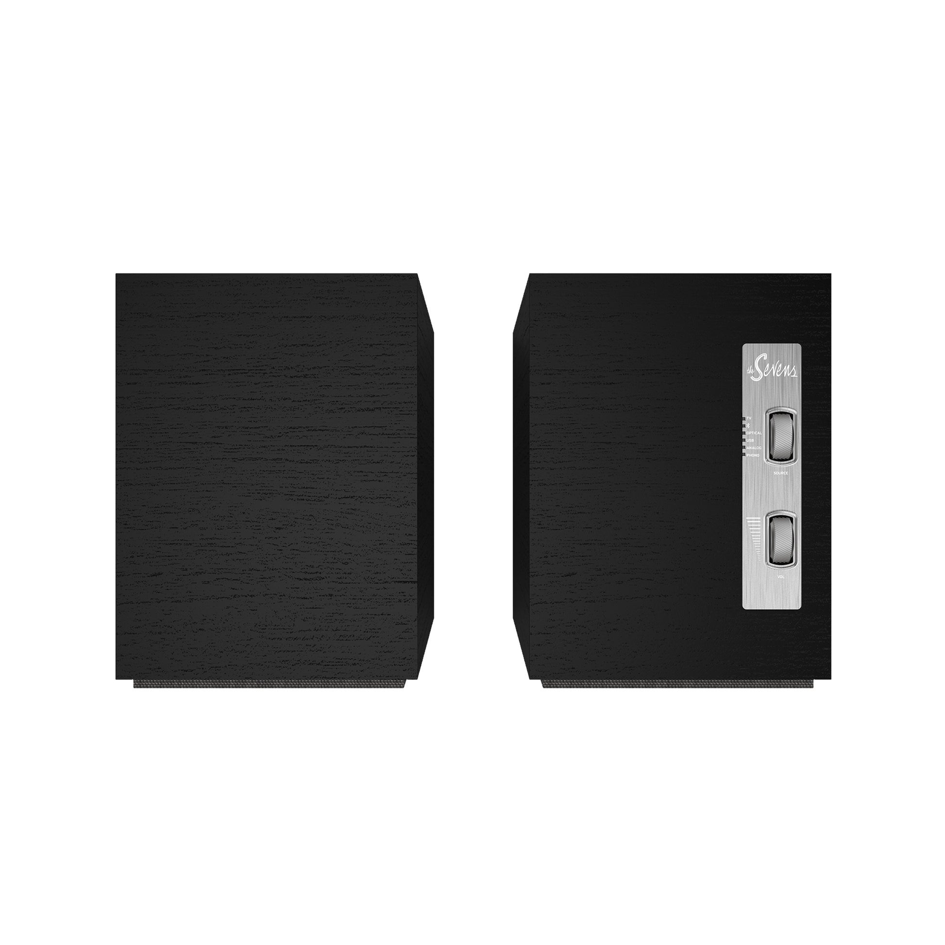 Product Image of the Klipsch The Sevens Powered Bookshelf Speakers in Black