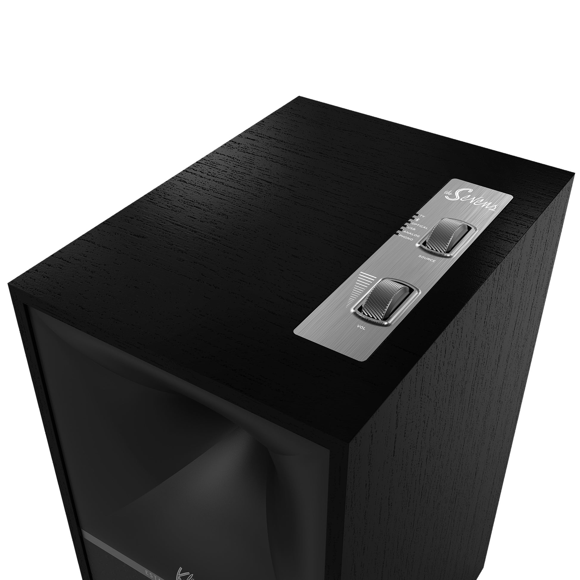 Product Image of the Klipsch The Sevens Powered Bookshelf Speakers in Black