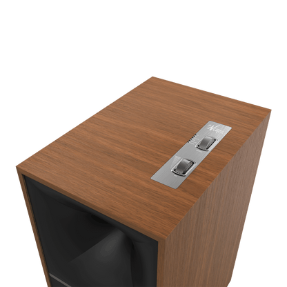 Product Image of the Klipsch The Nines Powered Bookshelf Speakers in Walnut