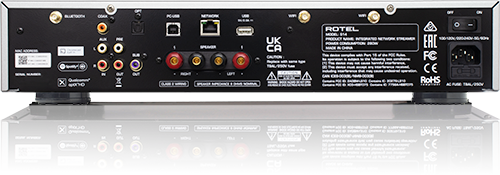 Product Image of the Rotel S14 Streaming Integrated Amplifier Rear Panel