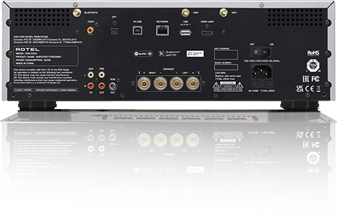 Product Image of the Rotel RAS-5000 Streaming Integrated Amplifier Rear Panel