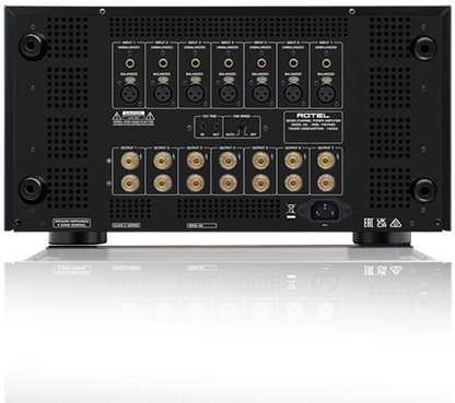 Product Image of the Rotel RMB-1587 MK2 Power Amplifier Rear Panel