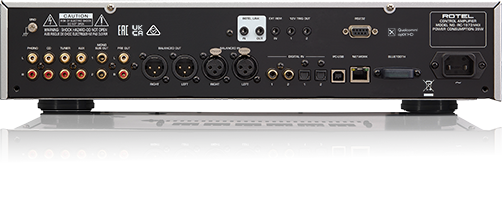 Product Image of the Rotel RC-1572 MK2 Pre-Amplifer Rear Panel