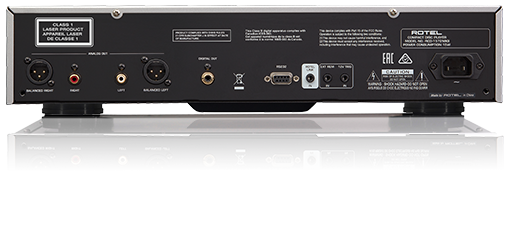 Product Image of the Rotel RCD1572 MK2 CD Player Rear Panel
