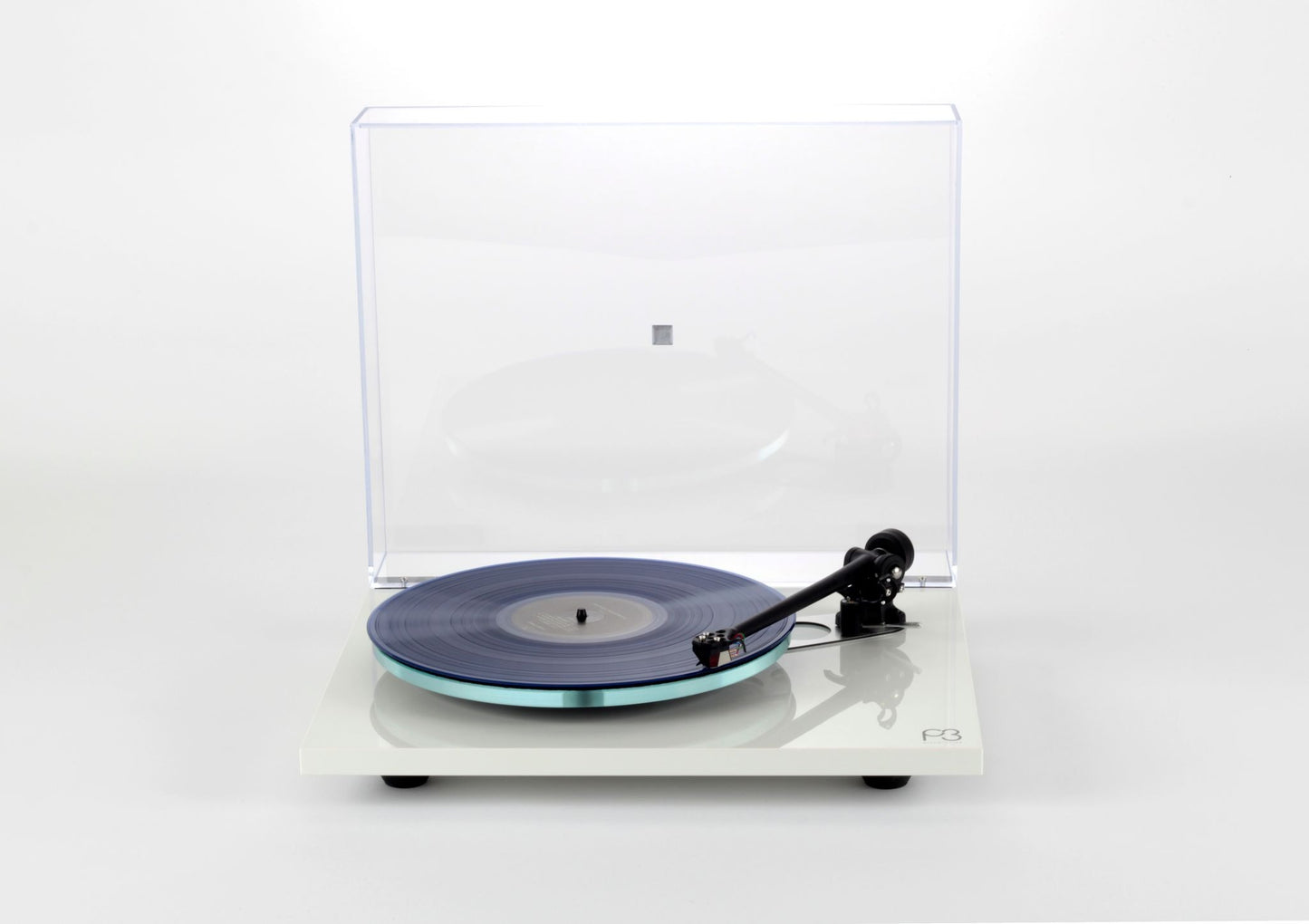 Product image of a Rega Planar 3 with ND3 Cartridge in White.