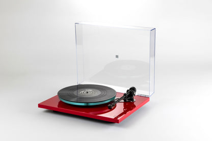 Product image of a Rega Planar 3 with ND3 Cartridge in Red.