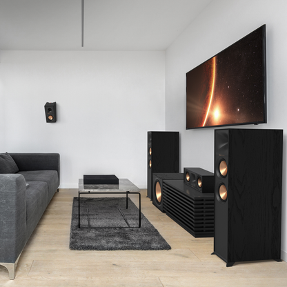 Lifestyle Image of the Klipsch R-605FA Dolby Atmos Floorstanding Speakers