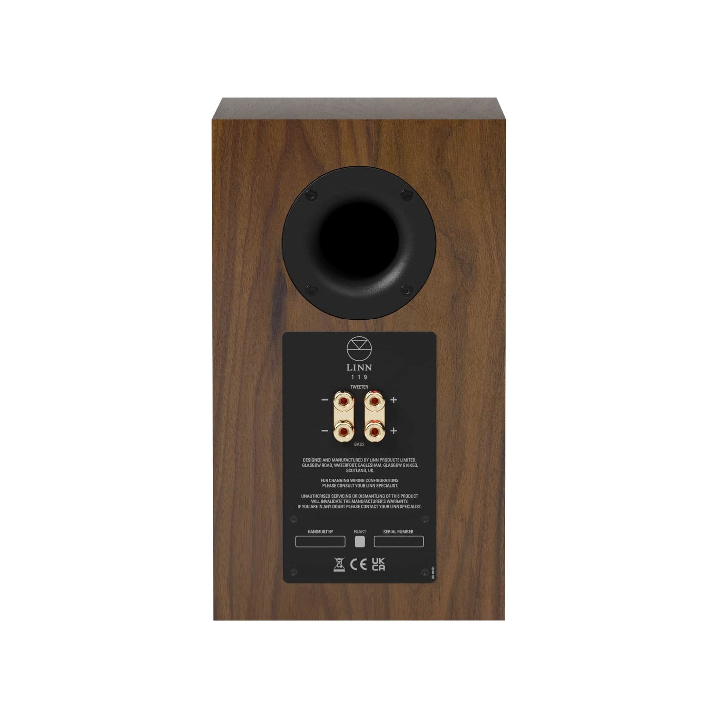 Product Image of the Linn 119 Bookshelf Speakers in Walnut