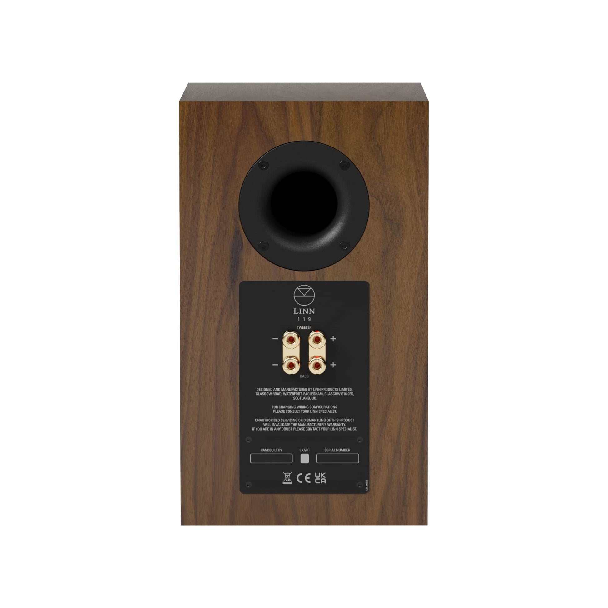 Product Image of the Linn 119 Bookshelf Speakers in Walnut