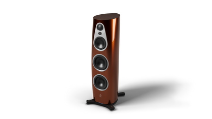 Product Image of the Linn 360 Speakers in Single Malt with Silver Trim