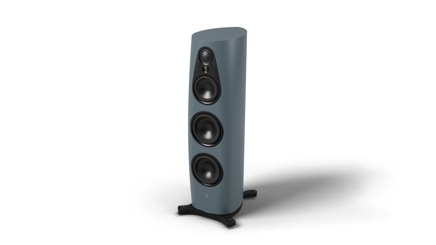 Product Image of the Linn 360 Speakers in Clyde Built with Black Trim