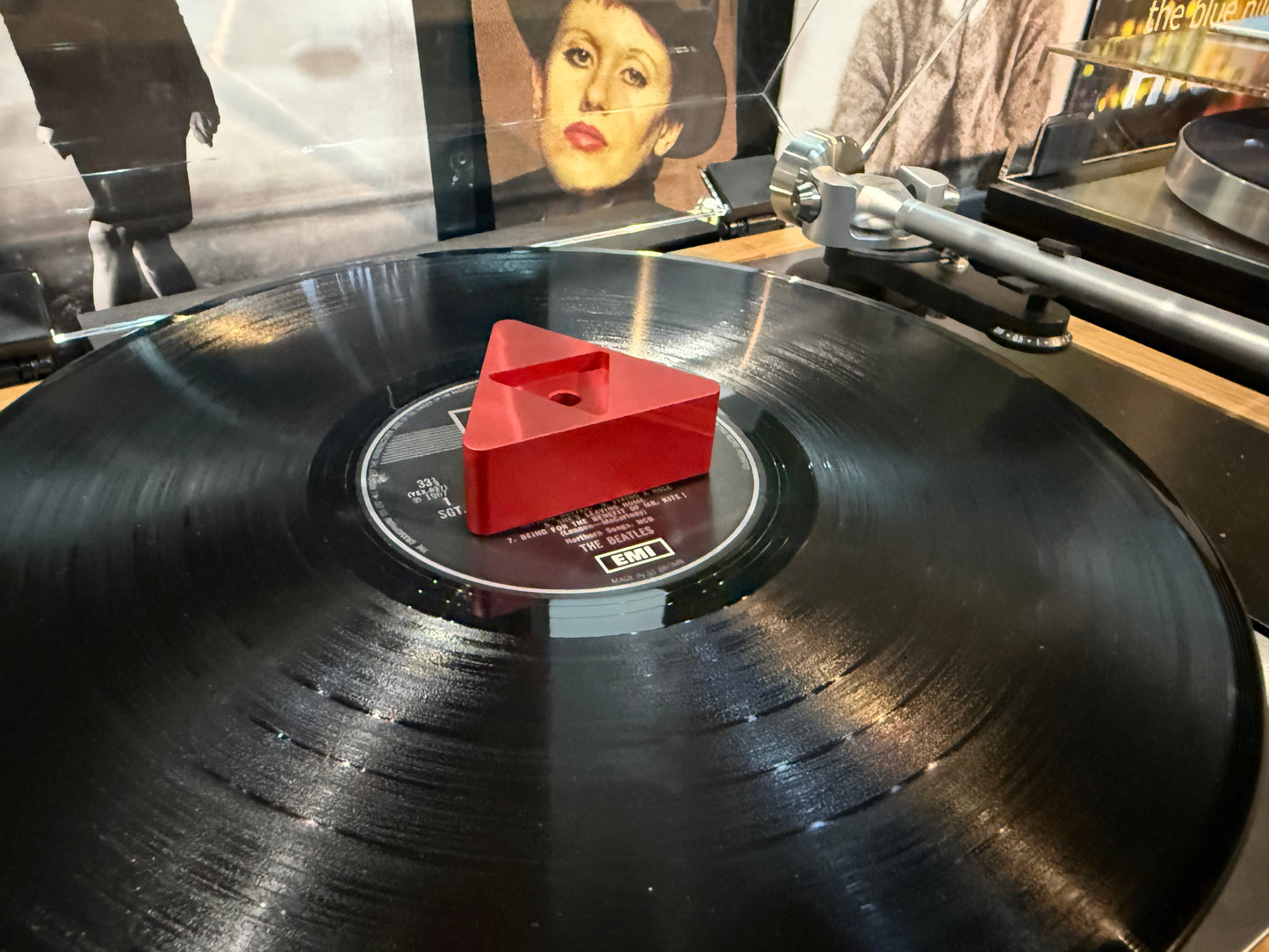 Product Image of the Tangerine Audio Evenstar Record Stabiliser in Red