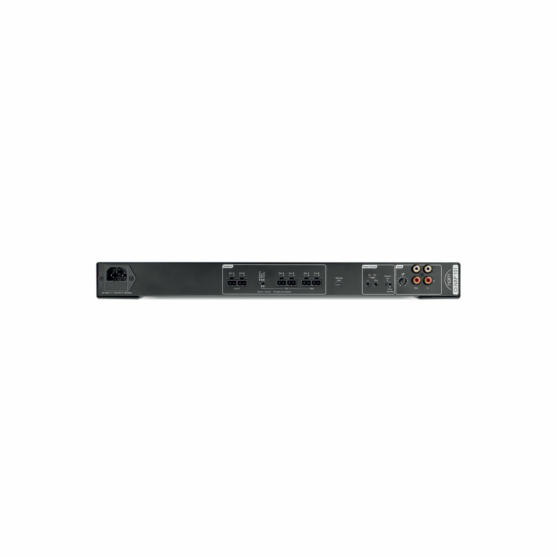 Product Image of the Naim CI-101 Power Amplifier Rear Panel