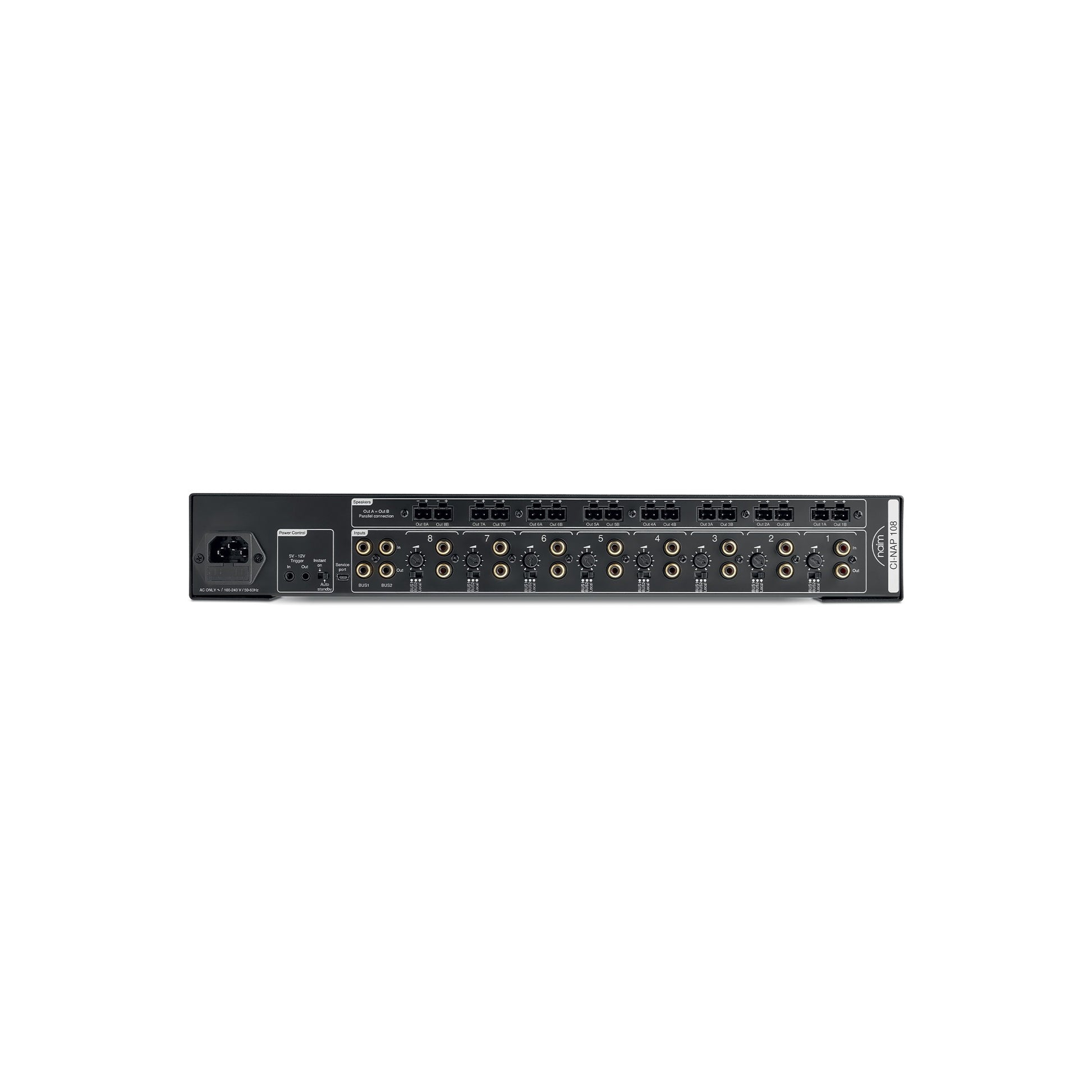 Product Image of the Naim CI-NAP 108 Power Amplifier Rear Panel