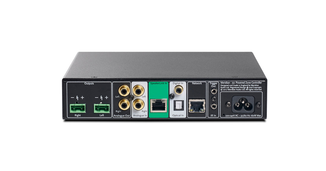 Product Image of the Meridian 251 Powered Zone Controller Rear Panel