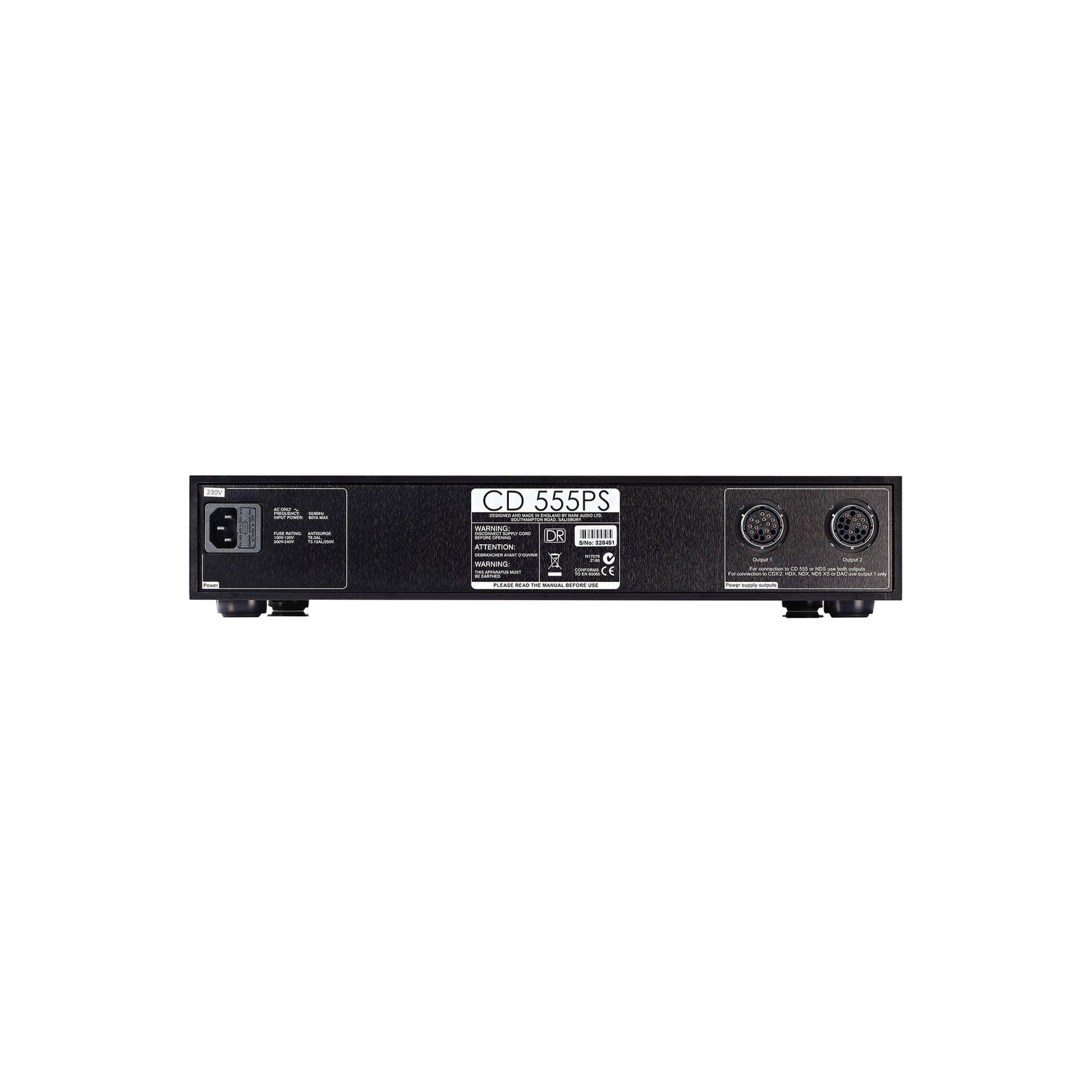 Product Image of the Naim NAPS 555 Power Supply Rear Panel
